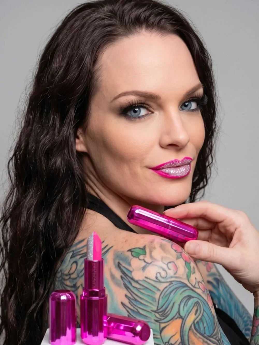 Funpark ✦ Pearlized Dual-Tone Lipstick Trend Color ✦ Pink Silver Shimmer 3g NWT